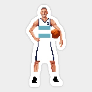 Manu Ginobili Pixel Posing Sticker